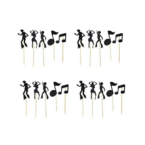 PRETYZOOM Musik Note Kuchen Topper Glitter Geburtstag Cupcake Picks Dekor für Babyparty Hochzeit Musik Themen Party Liefert 20 Stück PRETYZOOM Musik Note Kuchen Topper Glitter Geburtstag Cupcake Picks Dekor für Babyparty Hochzeit Musik Themen Party Liefert 20 Stück von PRETYZOOM