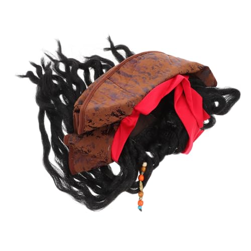 PRETYZOOM Piratenhut Maskerade Party Halloween Zubehör Cosplay Perücke Kappe Karnevalshut PRETYZOOM Piratenhut Maskerade Party Halloween Zubehör Cosplay Perücke Kappe Karnevalshut von PRETYZOOM