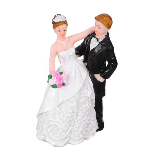 PRETYZOOM Hochzeitsstatuen Für Kunstharz Statue Von Braut Und Bräutigam Als Dekoration Für Brautpartys Tischdeko Für Hochzeit Und Tortenaufsatz Für Hochzeitspaare von PRETYZOOM