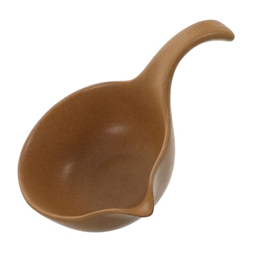 PRETYZOOM Satz Teewerkzeuge Mini-teezeremonie-Werkzeuge Teebeutel Löffel Zubehör Für Heißen Tee Retro-löffel Aus Legierung Badeschaufel Wasserlöffel Wasserkelle Teelöffel Brown Keramik von PRETYZOOM