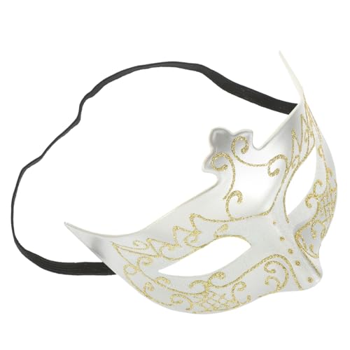 PRETYZOOM Karneval-kostüm-accessoire Halbgesichtige Venezianische Maske Karneval-maske Maskerade-halbgesichtsmasken Schwarze Partymaske Abendabschlussball Cosplay Kleidung Plastik Mann von PRETYZOOM