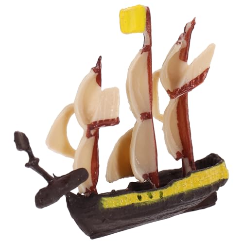 PRETYZOOM Modelle bescherungg segelbootförmiges Zubehör für Segelboot-Mottopartys Kunsthandwerk Statuen Segelboot-Ornament Segelschiff-Ornament Puppenhaus Dekorationen Ornamente von PRETYZOOM