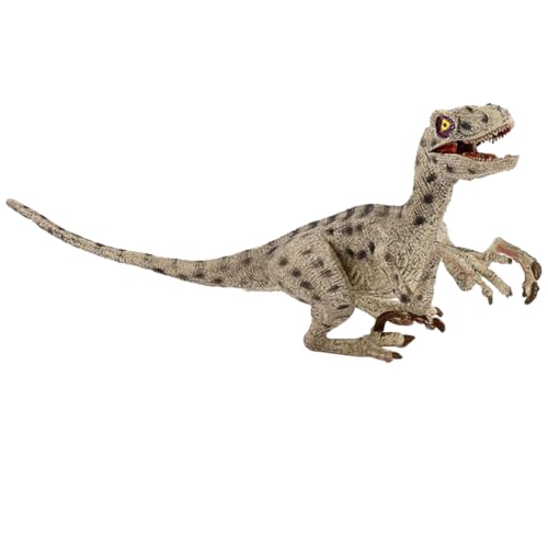 PRETYZOOM Simulation Velociraptor Dinosaurier-Form-Ornament Künstliches Dinosauriermodell Kinderspielzeug Dinosaurier-simulationsmodell Heimdekoration Kognitives Dinosauriermodell Plastik von PRETYZOOM
