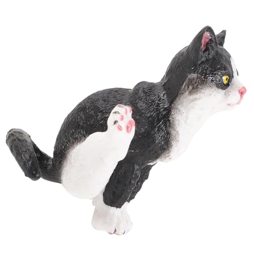 PRETYZOOM Realistische Katzenstatue PVC-kätzchenmodell Katzenfoto-Requisite Für Den Schreibtisch Lebensechte Katzendekoration Simulationskatzenfigur von PRETYZOOM