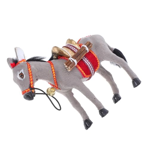 PRETYZOOM Simulationstiermodell Esel-statuen Mini-Esel-Figur Esel-Ornament Tierstatue Eselfigur Miniatur Esel-tierfiguren Simuliertes Eselmodell Eselspielzeug Eselfiguren Harztier Plastik von PRETYZOOM