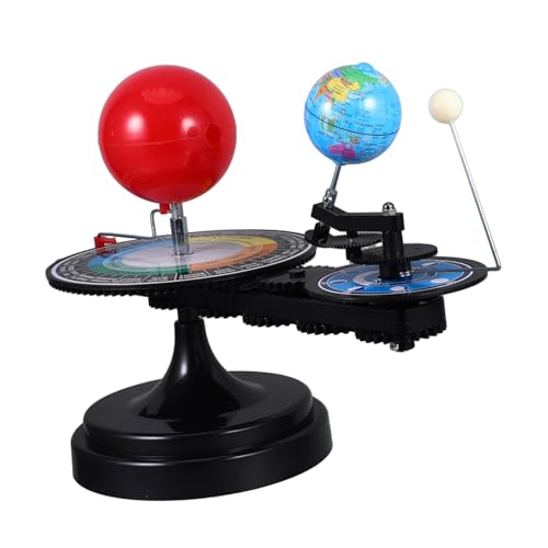 PRETYZOOM Sonnensystem Dreifachkugel Sonnensystem Projektbausatz Sonnensystem Planetenmodell Sonnensystemmodell Sonne Und Mond Planetenmodelle Solar Mechanisch Rotierendes Sonnensystem von PRETYZOOM