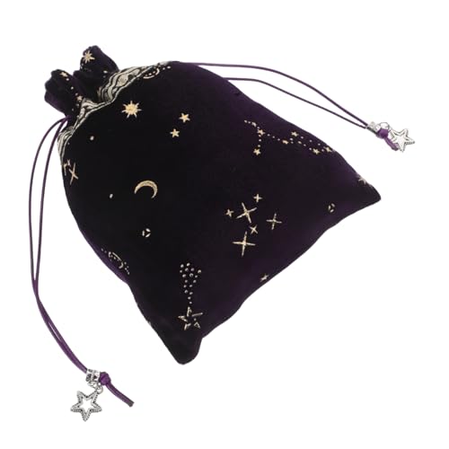 PRETYZOOM Star Samtbeutel kleine geschenktüten geschenktasche Handtaschenbeutel Samtbeutel mit Kordelzug Mini-Taschen mit Kordelzug Sachet-Beutel kleiner Samtbeutel Flanell Violett von PRETYZOOM