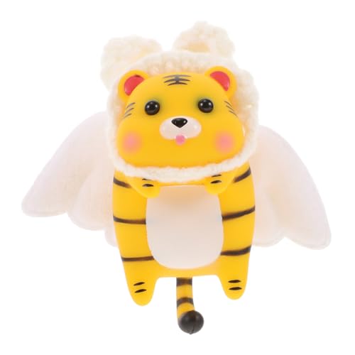 PRETYZOOM Süßes Tiger Autoarmaturenbrett Ornament Niedliche Tiger Dekoration für Auto zu Installierendes Autozubehör Spielzeugfigur für Innenraumgestaltung für Fahrzeugmodelle von PRETYZOOM