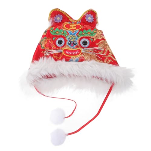 PRETYZOOM Tigerhut Ohren Kopfbedeckung Für Kinder Tierhüte Geschenk Zum Chinesischen Frühlingsfest Chinesisches Neujahrskostüm Zubehör Kinderfoto-prop-hut Niedlich Geburtstag Baby von PRETYZOOM