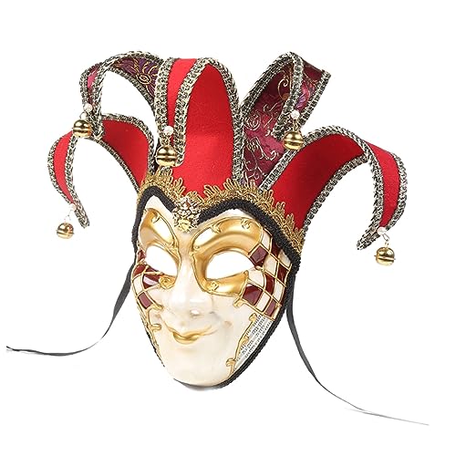 PRETYZOOM Vendetta-maske Goldene Maskerademaske Für Frauen Halloween-maske Vollgesichts-maskerade-maske Karnevalsmaske Für Männer Volles Gesicht Narrenkostüm Maske Damen Italien Regeneration von PRETYZOOM