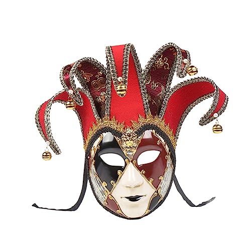 PRETYZOOM Venezianische Vollgesichtsmaske Abschlussballdekorationen Kleidung Für Männer Venedig Vintage-maske Kostüm-vollgesichtsmaske Männerkleidung Frau Italien von PRETYZOOM