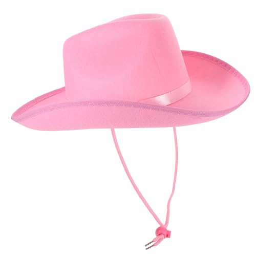 PRETYZOOM Westernhut Herren Western Cowgirl Hut Für Kostüme Verstellbarer Cowboyhut Mit Ripsband Und Schnürung Pink Perfekt Für Halloween Partys Und Cowgirl Kostüme PRETYZOOM Westernhut Herren Western Cowgirl Hut Für Kostüme Verstellbarer Cowboyhut Mit Ripsband Und Schnürung Pink Perfekt Für Halloween Partys Und Cowgirl Kostüme von PRETYZOOM
