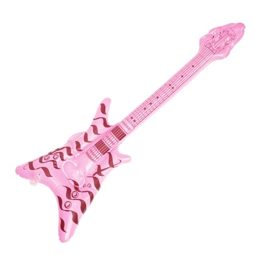 PRETYZOOM Wiederverwendbare Aufblasbare Rockgitarre Aus Pvc – Union Jack Requisite Für Bühnenauftritte Dekoration Für Discopartys von PRETYZOOM
