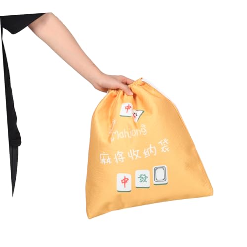 PRETYZOOM Wiederverwendbarer Mahjong Aufbewahrungsbeutel mit Zugband Großer Leichter Stoffbeutel zum Schutz und Transport von Spielsteinen Tragbare Organizer Tasche für Mahjong Spiele PRETYZOOM Wiederverwendbarer Mahjong Aufbewahrungsbeutel mit Zugband Großer Leichter Stoffbeutel zum Schutz und Transport von Spielsteinen Tragbare Organizer Tasche für Mahjong Spiele von PRETYZOOM