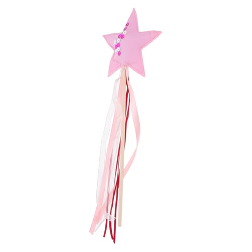 PRETYZOOM Zauberstab automatische Schaumstoffbälle Weihnachtspuppenhaus Indoor-Puppenhaus Fantasie Spielzeugstab Gastgeschenke für Mädchen Luftschlangen auf einem Stock Harz von PRETYZOOM