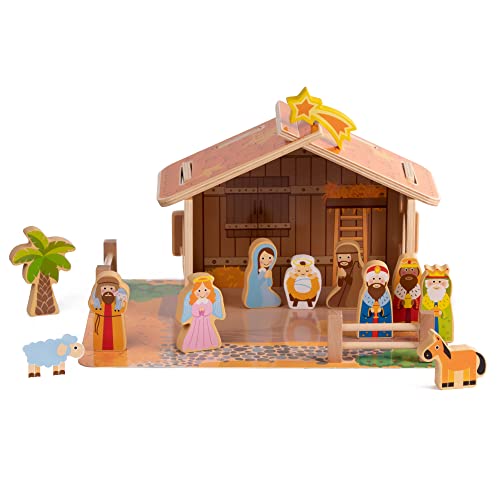 Prime Selection Products Holzkrippe für Kinder, 20-teiliges Set Prime Selection Products Holzkrippe für Kinder, 20-teiliges Set von PRISP