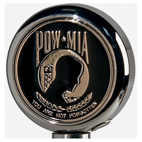 PRO PAD INC Motorrad-Flaggenmast – POW MIA | hochwertiges Metall, langlebig und stilvoll | ideal für die Ehrung von POW/MIA-Veteranen | einfach an Standard-Fahnenmasten zu installieren von PRO PAD INC