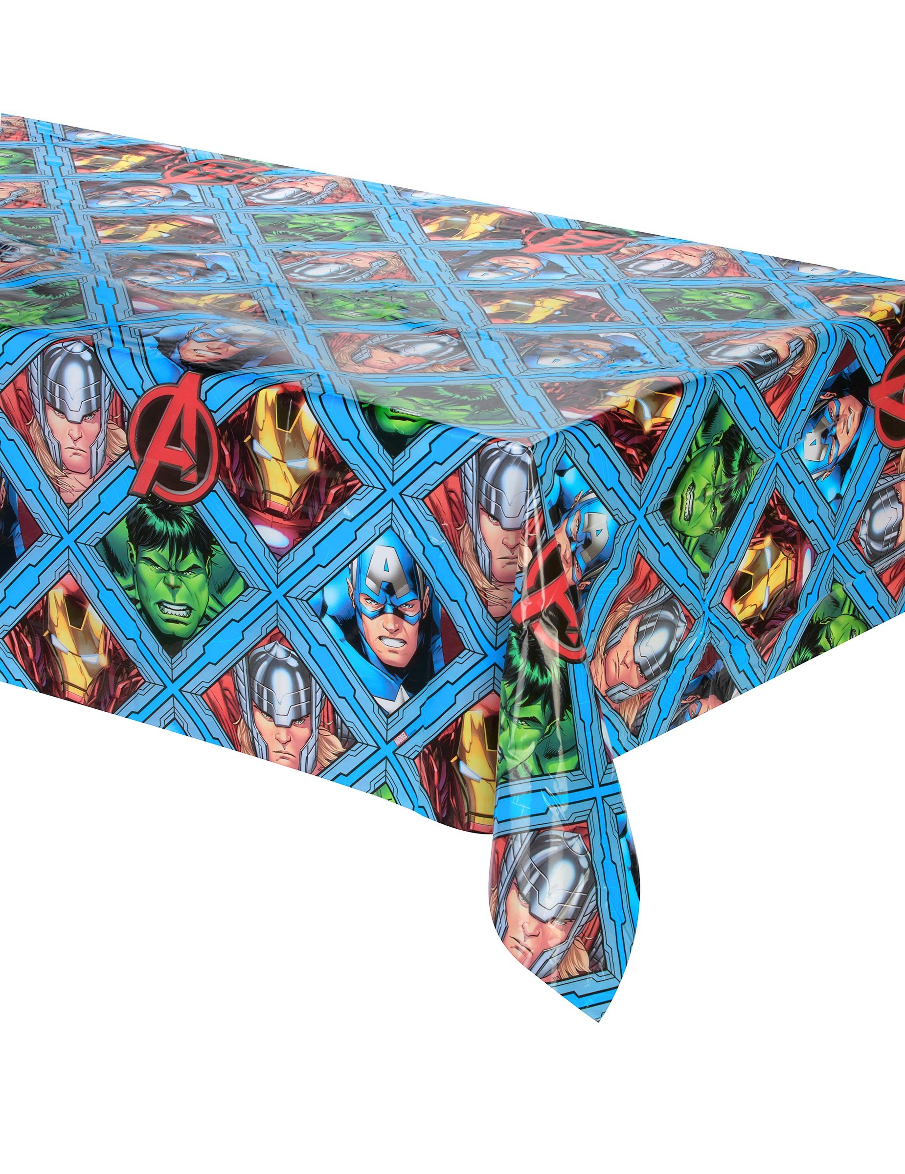 Avengers-Tischdecke Superhelden-Tischdeko bunt 120x180cm von KARNEVAL-MEGASTORE