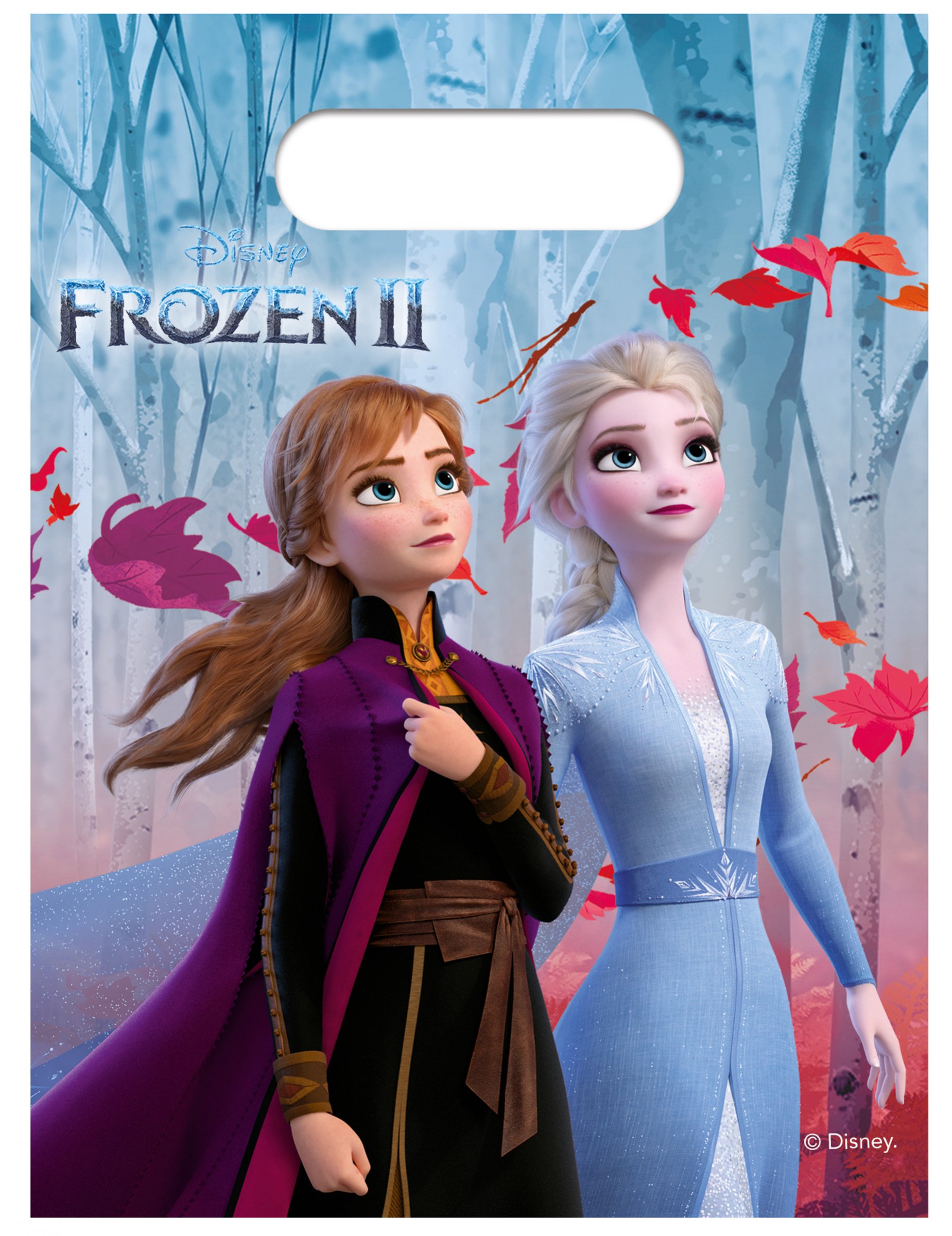 Frozen 2 Geschenktüten für Mädchen 6 Stück bunt 23 x 16,5 cm von KARNEVAL-MEGASTORE