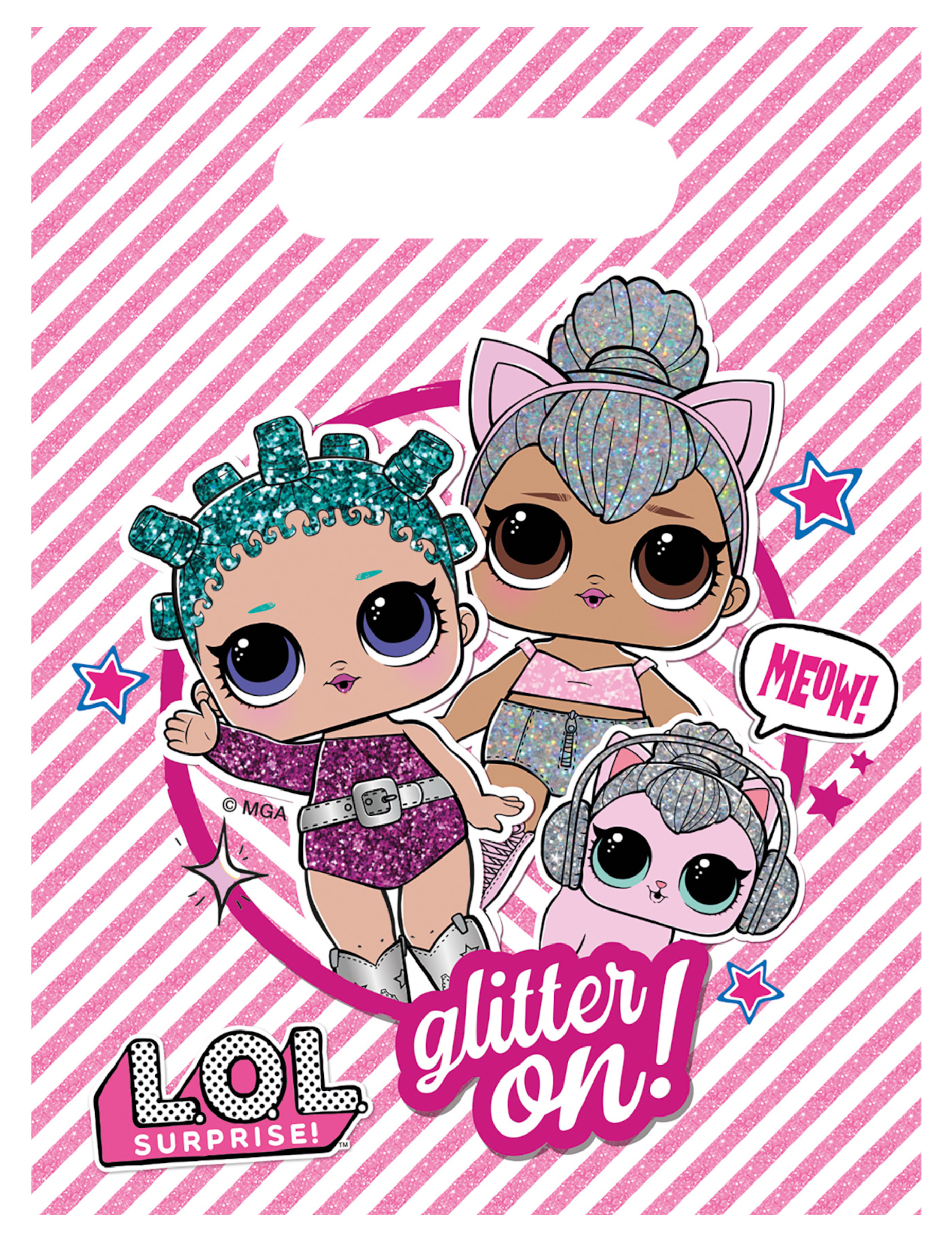 LOL-Partytüten für Geschenke Kindergeburtstag 6 Stück rosafarben 23 x 16 cm LOL-Partytüten für Geschenke Kindergeburtstag 6 Stück rosafarben 23 x 16 cm von KARNEVAL-MEGASTORE