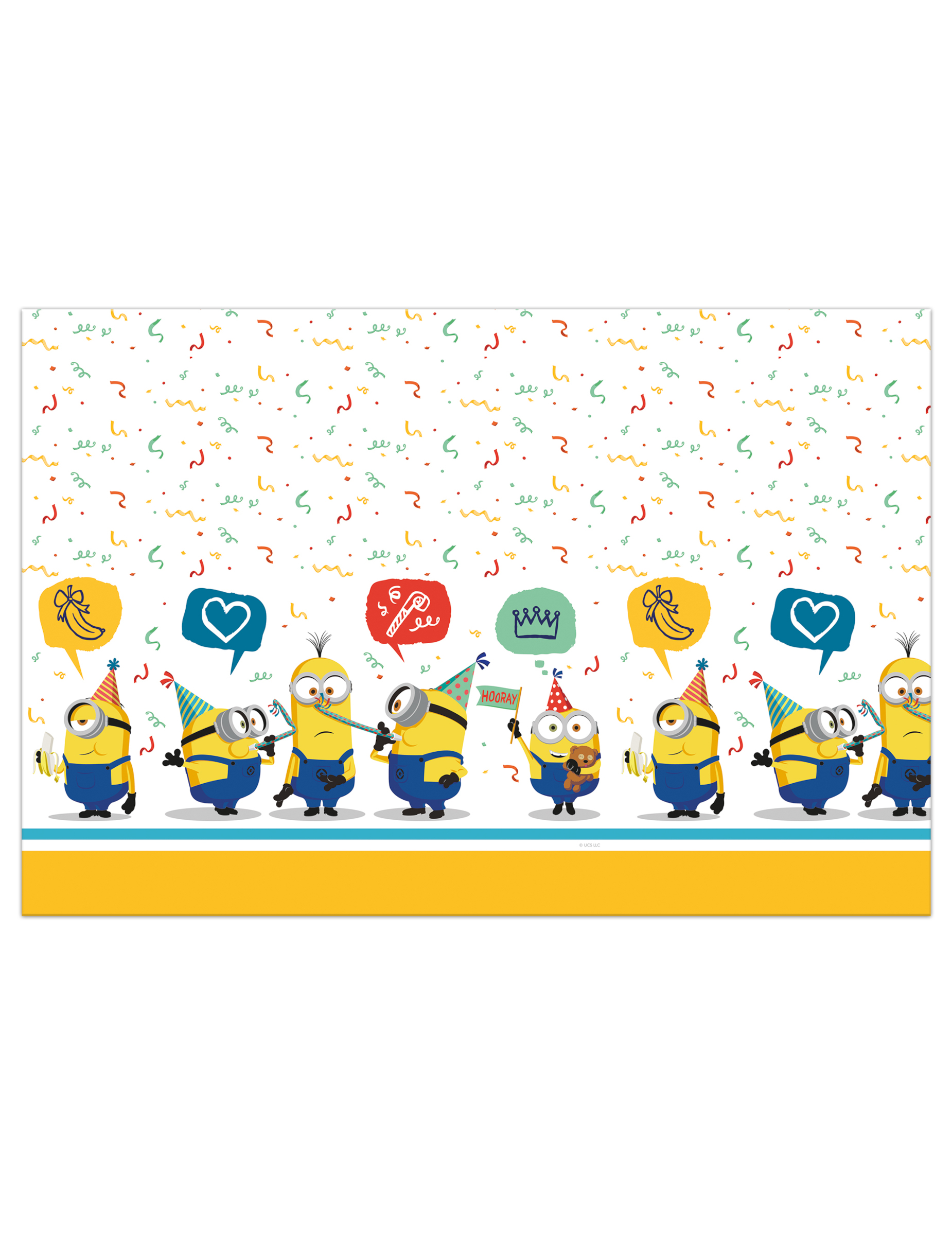 Minions-Kunststofftischdecke bunt 120 x 180 cm von KARNEVAL-MEGASTORE