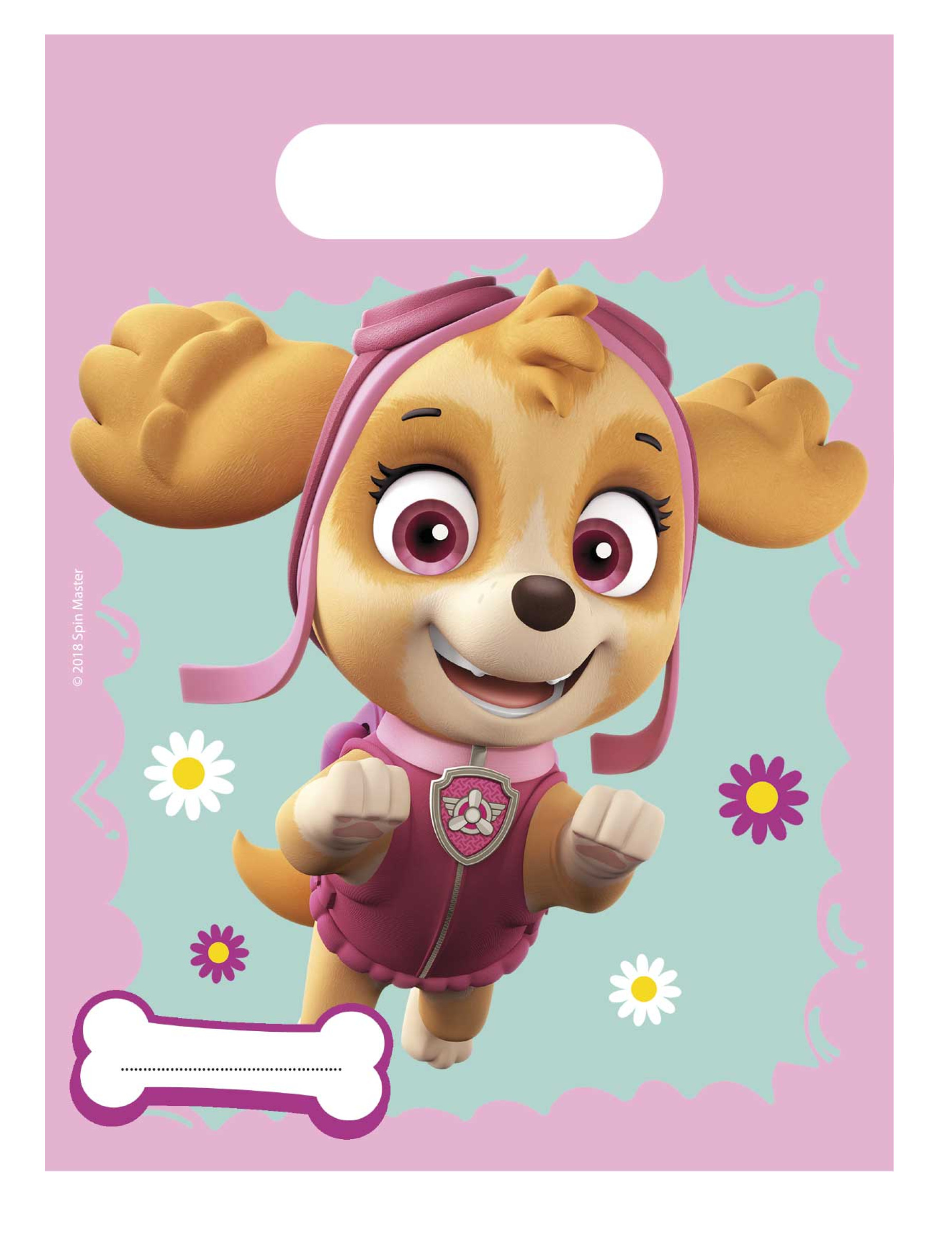 Paw Patrol-Geschenktüten Skye und Everest Kindergeburtstag Deko 6 Stück bunt Paw Patrol-Geschenktüten Skye und Everest Kindergeburtstag Deko 6 Stück bunt von KARNEVAL-MEGASTORE
