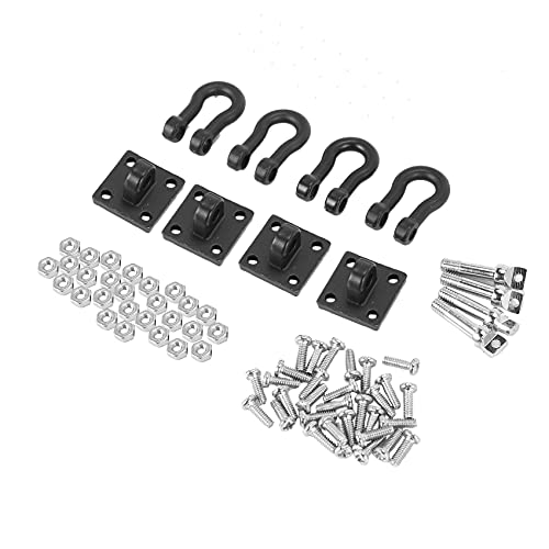 PROCTER 4 StüCk AnhäNger Abschleppschnalle AbschäKel für 1/10 RC Rock Crawler Axial SCX10 TRX4 D110 RC PKW von PROCTER