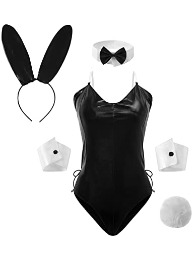 PROMOTED TO BIG SISTER Damen Bunny Girl Cosplay Kostüm Mai Sakurajima Bunny Bodysuit Set (X-Large) von PROMOTED TO BIG SISTER