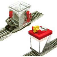 PROSES PBS-HO-03 H0 Schotterverteiler auf Rollen und Schotterkleber-Applikator mit Spritze PROSES PBS-HO-03 H0 Schotterverteiler auf Rollen und Schotterkleber-Applikator mit Spritze von PROSES