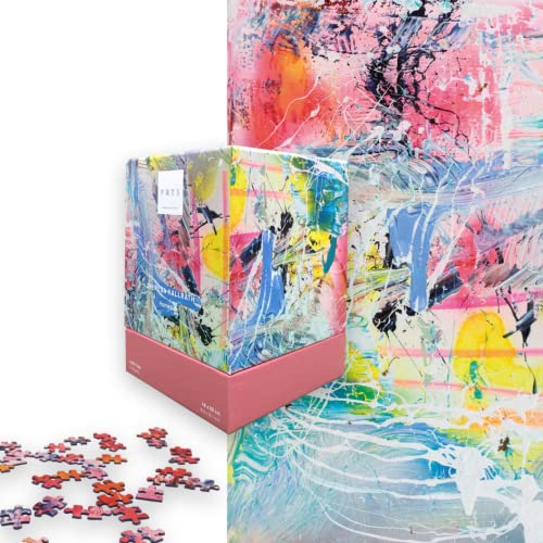 Besondere abstrakte & Bunte Kunst - Innovation : Kunstpuzzle - 1000 Teile Puzzle von Theresa Kallrath - Made IN Germany von PRTS FROM PUZZLE TO ARTS