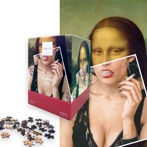 Besonderes Kunstpuzzle für Erwachsene - Mona Lisa mal Anders - 1000 Teile Puzzle von Jimi Cakmak - Rebel von PRTS FROM PUZZLE TO ARTS