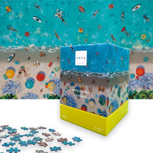 Besonderes Strandbild als Geschenk - 1000 Teile Puzzle für Erwachsene: Dreamy Beach - Strand, Sonne & Meer von PRTS FROM PUZZLE TO ARTS