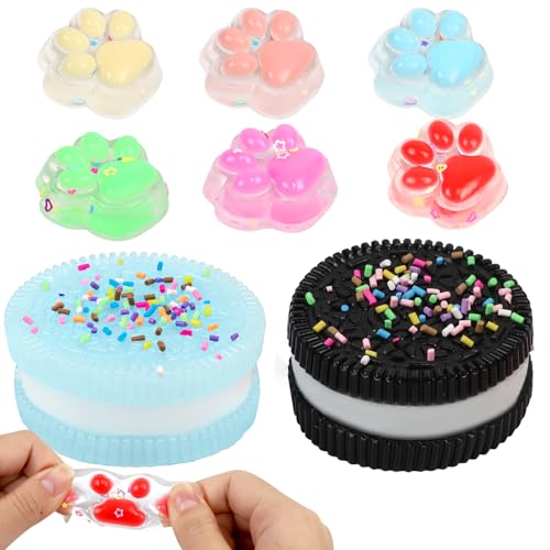 8 Stück Taba Squishy, 2 Stück Biscuit Stress Relief Toy und 6 Stück Mini Katzenpfoten Squishy, Oreo Squishy Squeeze Toy, Soft Squeeze Biscuit Toys, Taba Squishy Pfote, Squishy Antistress Spielzeug 8 Stück Taba Squishy, 2 Stück Biscuit Stress Relief Toy und 6 Stück Mini Katzenpfoten Squishy, Oreo Squishy Squeeze Toy, Soft Squeeze Biscuit Toys, Taba Squishy Pfote, Squishy Antistress Spielzeug von PRZRAO