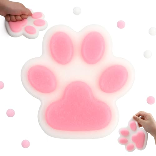 Spielzeug zum Zusammendrücken von Katzenpfoten, Squishy Katzenpfote, Stressabbau, Squishy Lustige Tiere Katzenpfote, Anti-Stress-Spielzeug für Kinder und Erwachsene von PRZRAO
