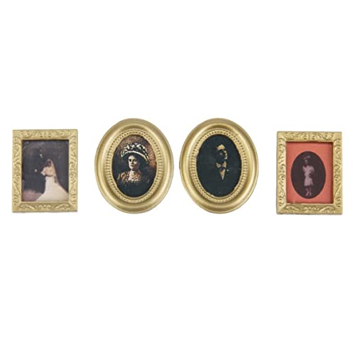 1:12 Scale Dollhouse Miniatur Photo Frame Doll House Family Möbelzubehör Mini gerahmt Bild Foto Wanddekoration 4PCS Dollhouse Rahmen 1:12 Scale Dollhouse Miniatur Photo Frame Doll House Family Möbelzubehör Mini gerahmt Bild Foto Wanddekoration 4PCS Dollhouse Rahmen von PSFDEWT