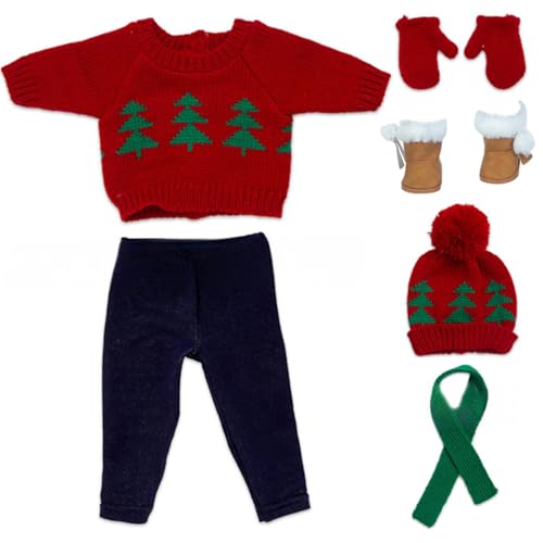 18 Zoll Puppenkleidung Set, Weihnachtspullover Puppenkleidung für 18 Zoll Puppen, niedlich und Accessoires, Kinder Weihnachtsferien -Party, Nein, Weihnachten Tree Inc. 18 Zoll Puppenkleidung Set, Weihnachtspullover Puppenkleidung für 18 Zoll Puppen, niedlich und Accessoires, Kinder Weihnachtsferien -Party, Nein, Weihnachten Tree Inc. von PSFDEWT