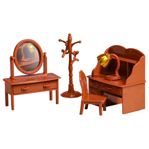 5pcs/Set Dollhouse Möbel Set niedliche realistische Puppenhausmöbel Miniaturpuppenhaus Accessoires für Kinder Schlafzimmer Badezimmer DIY DUSION GEBOHN 5pcs/Set Dollhouse Möbel Set niedliche realistische Puppenhausmöbel Miniaturpuppenhaus Accessoires für Kinder Schlafzimmer Badezimmer DIY DUSION GEBOHN von PSFDEWT