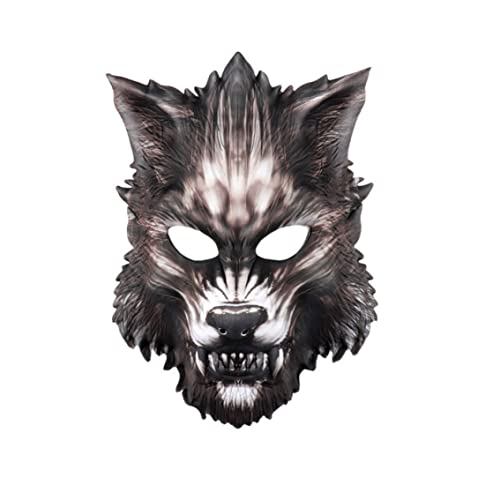 Eva Wolf Maske Halloween Werwolf halbe Maske gruselige Horror Teufel Wolf Tier für Maskerade Halloween Kostüm Cosplay Party Eva Eva Wolf Maske Halloween Werwolf halbe Maske gruselige Horror Teufel Wolf Tier für Maskerade Halloween Kostüm Cosplay Party Eva von PSFDEWT
