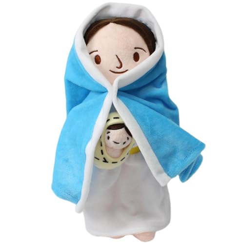Jesus Plüschpuppe, 13 Zoll süße Maria mit Jesus -Puppe, weiche, ausgestopfte, religiöse christliche Spielsachen für Kinder, die Ostern Geschenke taufen Jesus Plüschpuppe, 13 Zoll süße Maria mit Jesus -Puppe, weiche, ausgestopfte, religiöse christliche Spielsachen für Kinder, die Ostern Geschenke taufen von PSFDEWT