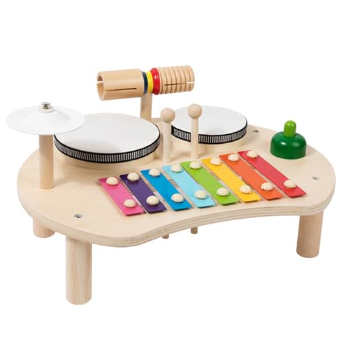 Kleinkindtrommel Set 5 in 1 hölzernen gerundeten Bildungsbaby Musikspielzeug mit Aufbewahrungsschlitzen Baby Safe aufschlussreiche Kinder Instrumente Geschenk Kleinkind Drum Set Kleinkindtrommel Set 5 in 1 hölzernen gerundeten Bildungsbaby Musikspielzeug mit Aufbewahrungsschlitzen Baby Safe aufschlussreiche Kinder Instrumente Geschenk Kleinkind Drum Set von PSFDEWT
