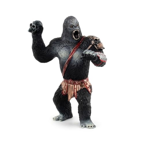 PSFDEWT 1pc realistische King Kong Spielzeug Simulation Schimpanse Modell Solid Black Orang Utan Figur Home Dekoration King Kong Spielzeug für Kinder von PSFDEWT