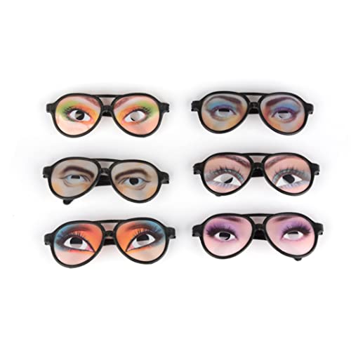PSFDEWT 2 PCs Lustige Brille Halloween Trick Spielzeug Männliche Weibliche Augen Brille Streich Brillen Party Requisiten (zufällige Farbe) Lustig für Erwachsene für Kinder für Kinder von PSFDEWT