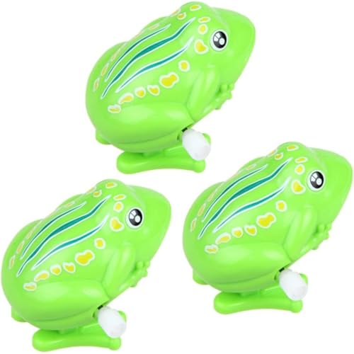 PSFDEWT 3pcs Uhrwerk Froschspielzeug Plastik PSFDEWT 3pcs Uhrwerk Froschspielzeug Plastik von PSFDEWT