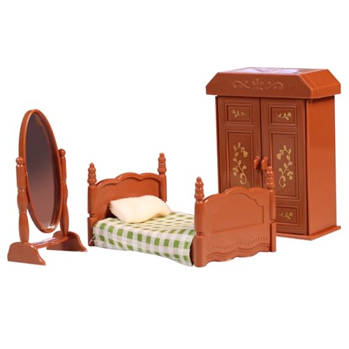 PSFDEWT 5pcs/Set Dollhouse Möbel Set niedliche realistische Puppenhausmöbel Miniaturpuppenhauszubehör für Kinder Schlafzimmer Badezimmer DIY DUSHING HABEN Spielen, Schlafzimmerdolle PSFDEWT 5pcs/Set Dollhouse Möbel Set niedliche realistische Puppenhausmöbel Miniaturpuppenhauszubehör für Kinder Schlafzimmer Badezimmer DIY DUSHING HABEN Spielen, Schlafzimmerdolle von PSFDEWT