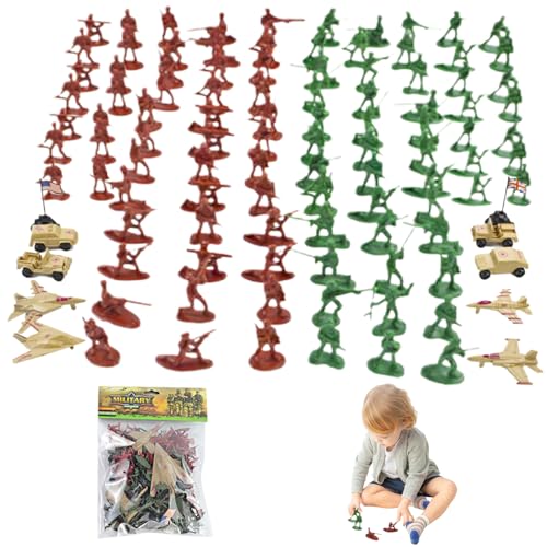 PSFDEWT Armee -Spielzeug für Jungen, 110pcs Plastikspielzeugsoldaten Armee -Spielzeug mit Flugzeugen, Auto, & Kleine Soldaten, tragbare Figuren für Jungen PSFDEWT Armee -Spielzeug für Jungen, 110pcs Plastikspielzeugsoldaten Armee -Spielzeug mit Flugzeugen, Auto, & Kleine Soldaten, tragbare Figuren für Jungen von PSFDEWT