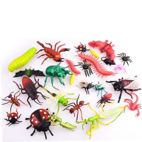 PSFDEWT Bugs Toys Big, realistische Insekten Spielzeug Riesen, große gefälschte Fehler Insekten Spielzeug für Kinder Geburtstagsgeschenkfarts Gefällt Mir 15 PCs von PSFDEWT