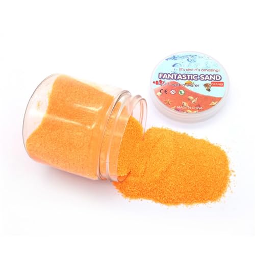 PSFDEWT Bunte Sandhydrophobe Kinder Spielen farbiges Sandspielzeug Anti-Schwung-Sand Orange, Kinder Spielen Sand PSFDEWT Bunte Sandhydrophobe Kinder Spielen farbiges Sandspielzeug Anti-Schwung-Sand Orange, Kinder Spielen Sand von PSFDEWT