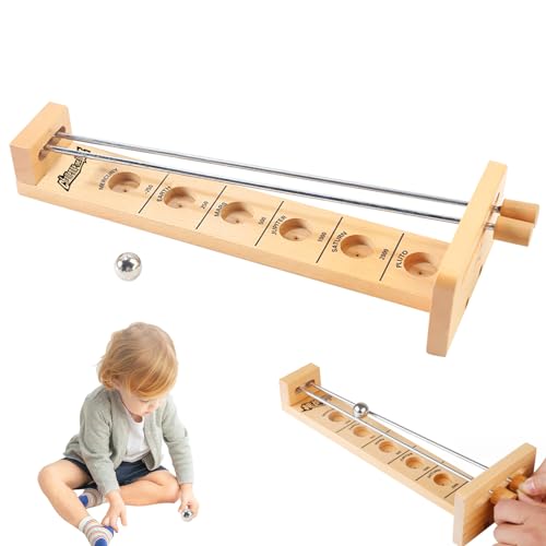 PSFDEWT Catch The Moon Game 11, 8 Zoll lustiges Holzspiel mit Metal Ball und Rods Balancing Development Tabletop Games für Kinder Erwachsene PSFDEWT Catch The Moon Game 11, 8 Zoll lustiges Holzspiel mit Metal Ball und Rods Balancing Development Tabletop Games für Kinder Erwachsene von PSFDEWT