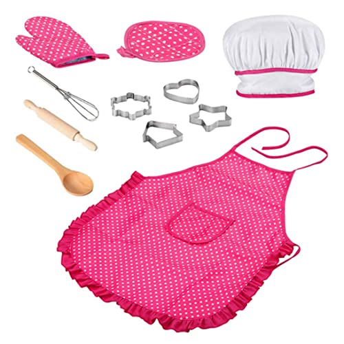 PSFDEWT Chefkoch Set für Kids Kitchen Rollenspiel Koch Kostüm mit Schürze Chefhut Utensilien Kochen Mittkinder Backtuch Kit Kit PSFDEWT Chefkoch Set für Kids Kitchen Rollenspiel Koch Kostüm mit Schürze Chefhut Utensilien Kochen Mittkinder Backtuch Kit Kit von PSFDEWT