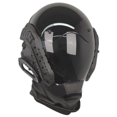 PSFDEWT Cyber -Punk -Maske Cyber Punk -Helm mit inklusiven Mask Futuristic Gothic Cosplay für Erwachsene Halloween Party Coolplay Geschenke PSFDEWT Cyber -Punk -Maske Cyber Punk -Helm mit inklusiven Mask Futuristic Gothic Cosplay für Erwachsene Halloween Party Coolplay Geschenke von PSFDEWT